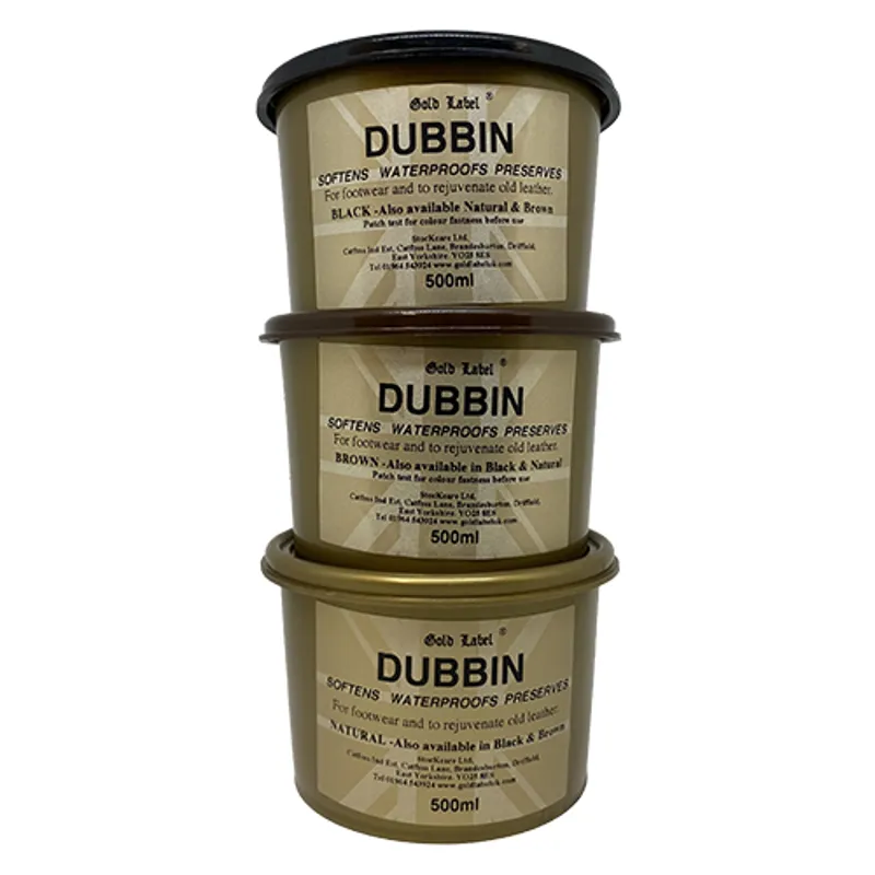Gold Label Dubbin in Clear 500g